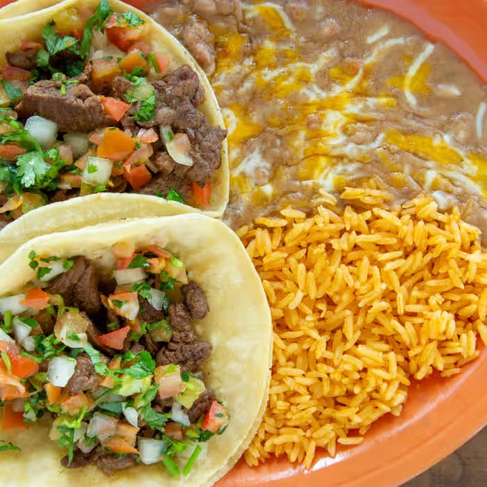 Carne Asada Tacos Combo.